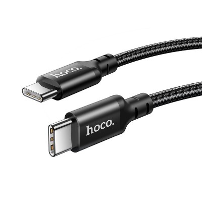 Кабель hoco X14 Double speed 60W charging data cable Type-C to Type-C (L=1M) - Black Кабель hoco X14 Double speed 60W charging data cable Type-C to Type-C (L=1M) - Black