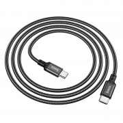 Кабель hoco X14 Double speed 60W charging data cable Type-C to Type-C (L=1M) - Black