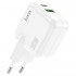 Зарядный конвертер HOCO C111A lucky dual port PD30W+QC3.0 charger (EU) - White Зарядный конвертер HOCO C111A lucky dual port PD30W+QC3.0 charger (EU) - White