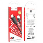 Кабель HOCO X88 gratified charging data cable for IP (packaged) - Black