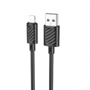 Кабель HOCO X88 gratified charging data cable for IP (packaged) - Black
