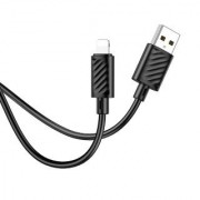 Кабель HOCO X88 gratified charging data cable for IP (packaged) - Black