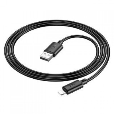 Кабель HOCO X88 gratified charging data cable for IP (packaged) - Black Кабель HOCO X88 gratified charging data cable for IP (packaged) - Black
