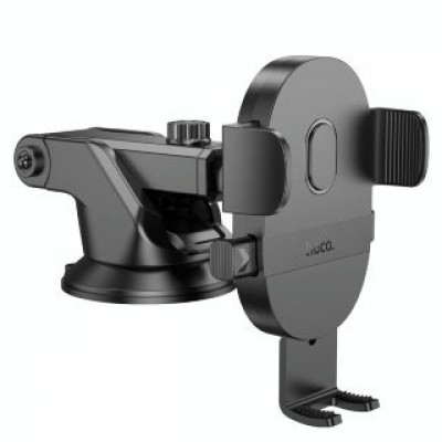 Держатель HOCO H19 mighty one-button car holder (center console) - Черный Держатель HOCO H19 mighty one-button car holder (center console) - Черный