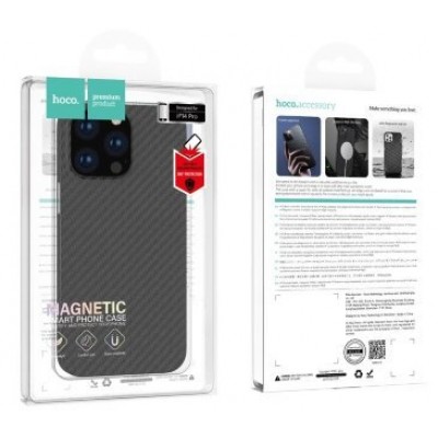 Чехол Hoco Cave ultra-thin magnetic protective case for iP14 Max - Black Чехол Hoco Cave ultra-thin magnetic protective case for iP14 Max - Black