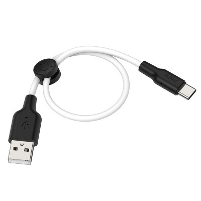 Кабель Hoco X21 Plus Silicone charging cable for Type-C(L=0.25M) - Black, White Кабель Hoco X21 Plus Silicone charging cable for Type-C(L=0.25M) - Black, White