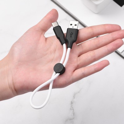 Кабель Hoco X21 Plus Silicone charging cable for Type-C(L=0.25M) - Black, White Кабель Hoco X21 Plus Silicone charging cable for Type-C(L=0.25M) - Black, White