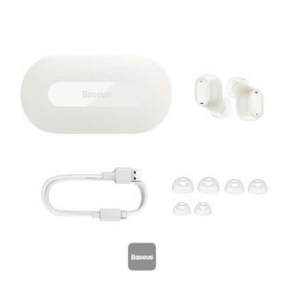 Наушники BASEUS A00054300226-Z1 bowie EZ10 true wireless earphones - Белые Наушники BASEUS A00054300226-Z1 bowie EZ10 true wireless earphones - Белые