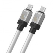 Кабель BASEUS CAKW000202 coolplay series fast charging cable type-c to type-c 100W 1m - Белый