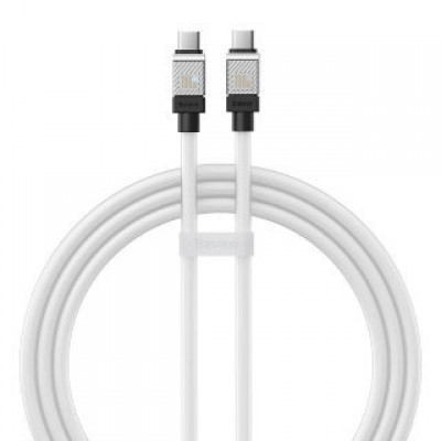 Кабель BASEUS CAKW000202 coolplay series fast charging cable type-c to type-c 100W 1m - Белый Кабель BASEUS CAKW000202 coolplay series fast charging cable type-c to type-c 100W 1m - Белый