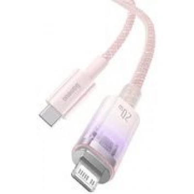 Кабель BASEUS explorer series fast charging cable with smart temperature control type-c to ip 20w 1m - Pink (CATS010204) Кабель BASEUS explorer series fast charging cable with smart temperature control type-c to ip 20w 1m - Pink (CATS010204)