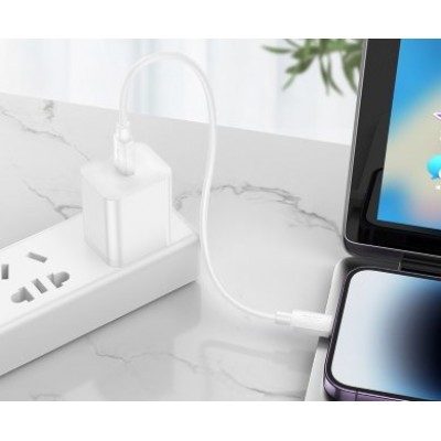 Кабель Hoco X96 Hyper PD charging data cable (T.C to IP) (L=0.25) - Черный Кабель Hoco X96 Hyper PD charging data cable (T.C to IP) (L=0.25) - Черный