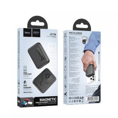 Power Bank Hoco J117A Esteem PD20W magnetic (10000mAh) - Черный Power Bank Hoco J117A Esteem PD20W magnetic (10000mAh) - Черный