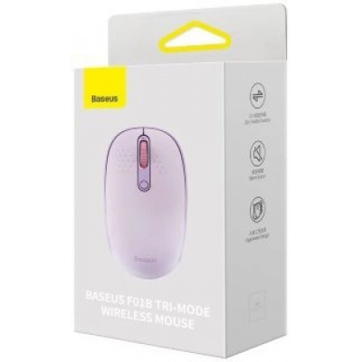 Беспроводная мышь Baseus F01B Tri-Mode Wireless Mouse (B01055503513-00) - Фиолетовый Беспроводная мышь Baseus F01B Tri-Mode Wireless Mouse (B01055503513-00) - Фиолетовый