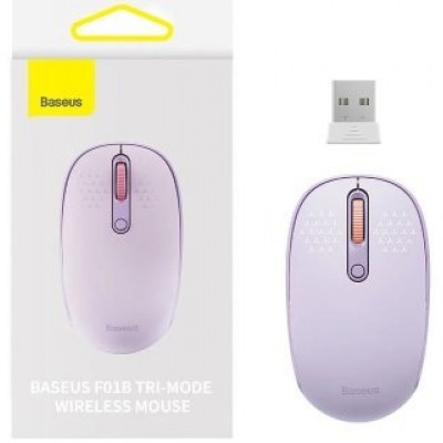 Беспроводная мышь Baseus F01B Tri-Mode Wireless Mouse (B01055503513-00) - Фиолетовый Беспроводная мышь Baseus F01B Tri-Mode Wireless Mouse (B01055503513-00) - Фиолетовый