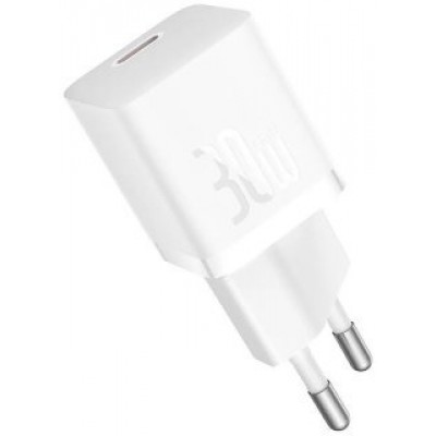 Сетевой адаптер Baseus GaN5 Fast Charger(mini) 1C 30W EU (CCGN070502) - Белый Сетевой адаптер Baseus GaN5 Fast Charger(mini) 1C 30W EU (CCGN070502) - Белый