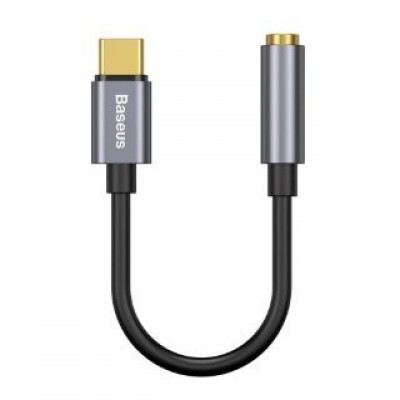Переходник Baseus Type-C Male to 3.5mm Female Adapter L54 (CATL54-0G) - Deep Grey Переходник Baseus Type-C Male to 3.5mm Female Adapter L54 (CATL54-0G) - Deep Grey
