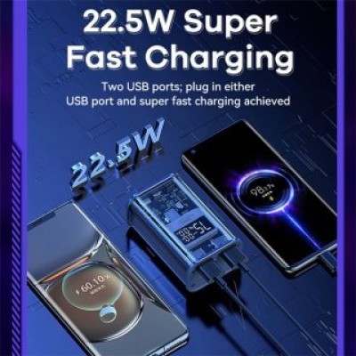 Power Bank Remax Cybo series 20W+22.5W PD+QC Punk-style fast charging RPP-570 - Синий Power Bank Remax Cybo series 20W+22.5W PD+QC Punk-style fast charging RPP-570 - Синий