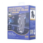 Держатель автомобильный Remax 15W Smart wireless charging electric car holder RM-C31 - Black