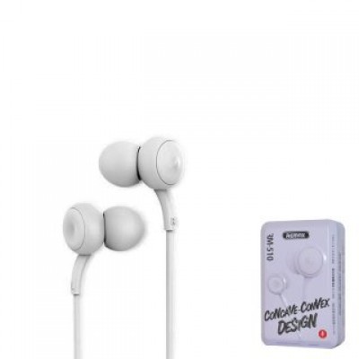 Наушники Remax 3.5mm Wired earphone RM-510 - White Наушники Remax 3.5mm Wired earphone RM-510 - White