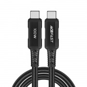 Кабель Acefast C4-03 Type-C to Type-C 100W aluminum alloy charging data cable - Black