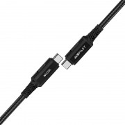 Кабель Acefast C4-03 Type-C to Type-C 100W aluminum alloy charging data cable - Black