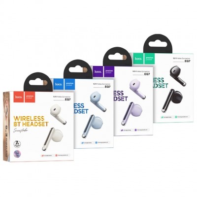 Беспроводные Наушники Hoco EQ7 Snowflake True Wireless BT Headset - Blue Беспроводные Наушники Hoco EQ7 Snowflake True Wireless BT Headset - Blue