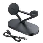 Держатель с беспроводной зарядкой Acefast E9 desktop 3-in-1 wireless charging holder - Black