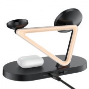 Держатель с беспроводной зарядкой Acefast E9 desktop 3-in-1 wireless charging holder - Black