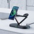 Держатель с беспроводной зарядкой Acefast E9 desktop 3-in-1 wireless charging holder - Black Держатель с беспроводной зарядкой Acefast E9 desktop 3-in-1 wireless charging holder - Black
