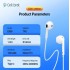 Наушники Celebrat E500 Wired Earphones With 14mm Large-diameter Drive Unit Design - White Наушники Celebrat E500 Wired Earphones With 14mm Large-diameter Drive Unit Design - White