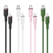 Кабель Acefast C2-01 Type-С to lighting zinc alloy silicone charging data cable - Black