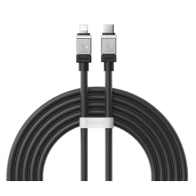 Кабель Baseus CoolPlay Series Fast Charging Cable Type-C to iP 20W 2m - Black (CAKW000101) Кабель Baseus CoolPlay Series Fast Charging Cable Type-C to iP 20W 2m - Black (CAKW000101)