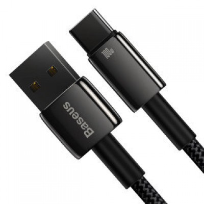 Кабель BASEUS tungsten gold fast charging data cable USB to type-c 100w 1m - Black (CAWJ000001) Кабель BASEUS tungsten gold fast charging data cable USB to type-c 100w 1m - Black (CAWJ000001)
