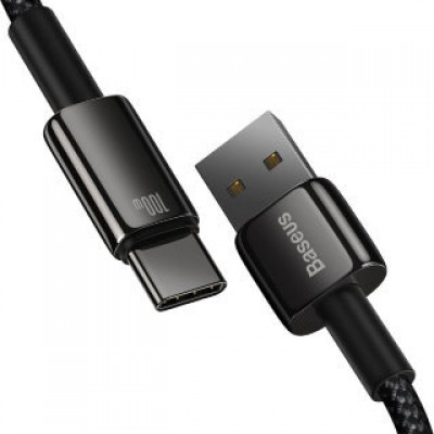 Кабель BASEUS tungsten gold fast charging data cable USB to type-c 100w 1m - Black (CAWJ000001) Кабель BASEUS tungsten gold fast charging data cable USB to type-c 100w 1m - Black (CAWJ000001)