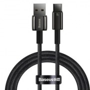 Кабель BASEUS tungsten gold fast charging data cable USB to type-c 100w 1m - Black (CAWJ000001)