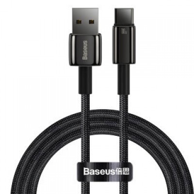 Кабель BASEUS tungsten gold fast charging data cable USB to type-c 100w 1m - Black (CAWJ000001) Кабель BASEUS tungsten gold fast charging data cable USB to type-c 100w 1m - Black (CAWJ000001)