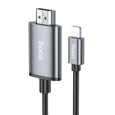 Кабель Hoco UA27 HD on-screen Cable IP to HDTV - Metal Gray Кабель Hoco UA27 HD on-screen Cable IP to HDTV - Metal Gray