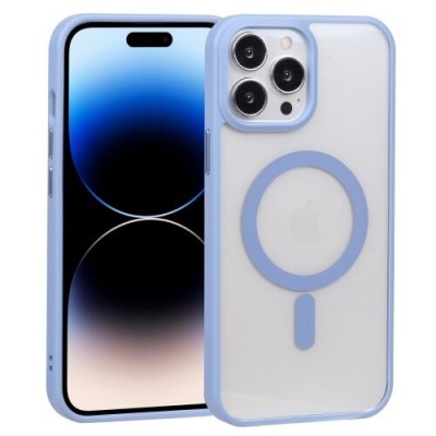 Чехол Dfans design matte smooth+magsafe для iPhone 14 Plus - Blue Чехол Dfans design matte smooth+magsafe для iPhone 14 Plus - Blue