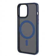 Чехол Dfans design matte smooth+magsafe для iPhone 15 (6.1) - Dark Blue