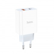 Сетевой адаптер hoco C97A PD20W+QC3.0 charger (EU) - White