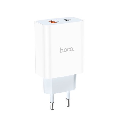 Сетевой адаптер hoco C97A PD20W+QC3.0 charger (EU) - White Сетевой адаптер hoco C97A PD20W+QC3.0 charger (EU) - White