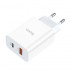Сетевой адаптер hoco C97A PD20W+QC3.0 charger (EU) - White Сетевой адаптер hoco C97A PD20W+QC3.0 charger (EU) - White