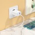 Сетевой адаптер hoco C97A PD20W+QC3.0 charger (EU) - White Сетевой адаптер hoco C97A PD20W+QC3.0 charger (EU) - White