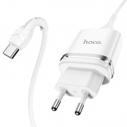 Сетевой адаптер hoco N1 Ardent single port charger set (for Type-C) (EU) - White