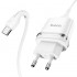 Сетевой адаптер hoco N1 Ardent single port charger set (for Type-C) (EU) - White Сетевой адаптер hoco N1 Ardent single port charger set (for Type-C) (EU) - White