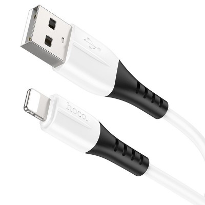 Кабель Hoco X82 iP silicone charging data cable - White Кабель Hoco X82 iP silicone charging data cable - White