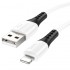 Кабель Hoco X82 iP silicone charging data cable - White Кабель Hoco X82 iP silicone charging data cable - White