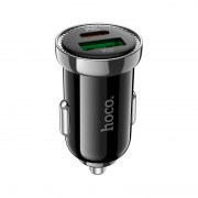 Автомобильное ЗУ hoco Z44 Leading PD20W+QC3.0 car charger - Black