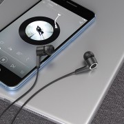 Наушники Hoco M104 Gamble universal earphones with mic - Black